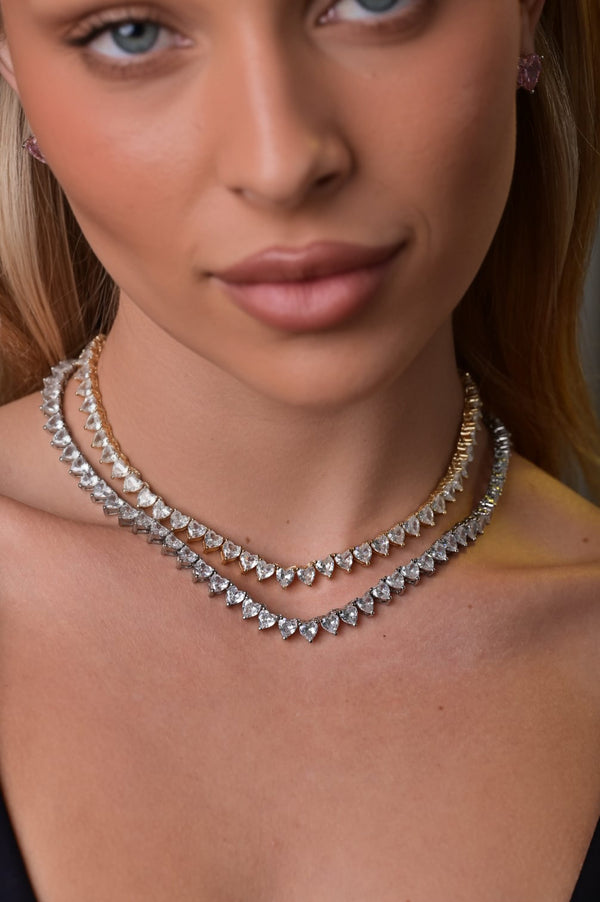 Crystal heart necklace