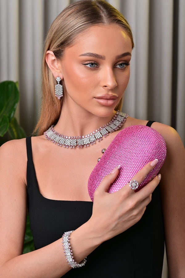 Clutch pink bag